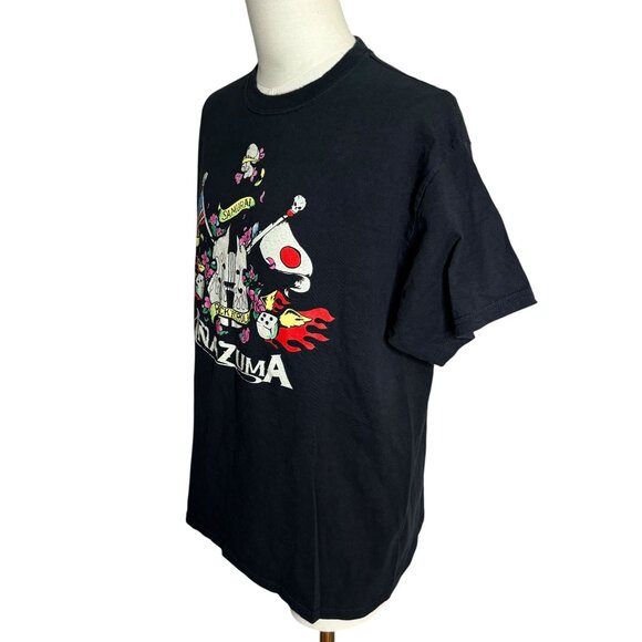 Samurai Inazuma Rock Band Graphic T-Shirt Adult Large Black Short Sleeve Tee - Picture 3 of 6